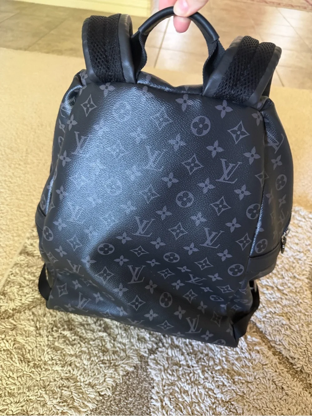 Louis Vuitton Monogram Eclipse Canvas Backpack in Black